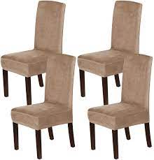The parsons chairs cheap on alibaba.com are perfectly suited to blend in with any type of interior decorations and they add more touches of glamor to your existing decor. Amazon Com H Versailtex Velvet Dining Chair Covers Stretch Chair Covers For Dining Room Set Of 4 Parson Chair Slipcovers Chair Protectors Covers Dining Soft Thick Solid Velvet Fabric Washable Camel Kitchen Dining