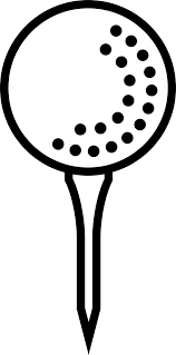 The coloring page shows papa bernstein teaching his children how to play golf. Pics For Golf Ball Silhouette Golf Ball Golf Ball Crafts Golf Ball Gift