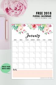 Free Monthly Calendar 2020 And Life Planner In Florals Planner Printables Free 2018 Printable Calendar Planner Calendar Printables