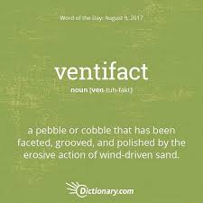 Ventifact Wordoftheday Dictionarycom 1 A Pebble Or Cobble That Has Been Faceted Grooved And Polished By The Erosi Uncommon Words Unusual Words Weird Words