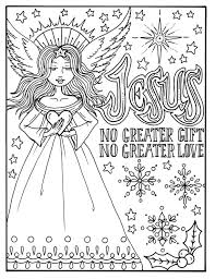 Download and print free christmas angel free coloring pages. Christmas Angel Coloring Page Coloring Fun For Christmas Etsy