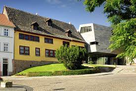 The bachhaus, photographed in an unusual perspective: Bachhaus Eisenach 2020