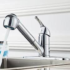 kitchen swivel pull out spray sink