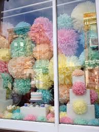 Pom Pom Window Display Chicago Boutique Window Displays Easter Window Display Spring Window Display
