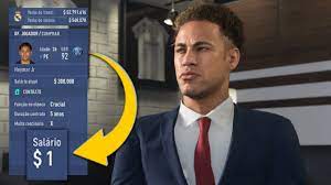 É considerado o principal futebolista brasileiro da atualidade e um dos melhores futebolistas do mundo. Tentando Oferecer 1 De Salario Pro Neymar No Fifa 19 O Que Ele Fala Youtube
