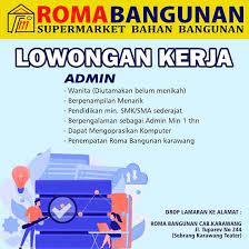 Lowongan kerja hotel di web ini kami susun berdasarkan beberapa kategori yaitu department, location dan position. Roma Bangunan Lowongan Kerja Dibutuhkan Admin Facebook