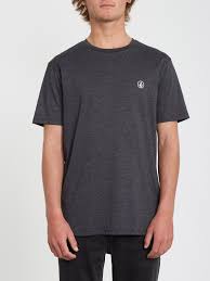 Circle Blanks Heather T Shirt Heather Black Volcom Europe