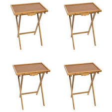 Shop quality tray tables exclusively at pottery barn®. Moose And Bear Fold Able Wood Tv Tray Tables Set Of 4 Made In The Usa Rustic Tv Trays By J Thomas Products Houzz