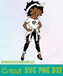 Svg, dxf, eps, png and jpeg. Betty Boop Oakland Raiders Nfl Logo Svg Png Dxf Movie Design Bundles