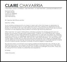 Hse Officer Cover Letter Sample Cover Letter Templates Examples