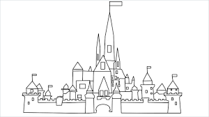 These stunning photos of cinderella castle will undoubtedly get you excited for your next nighttime visit to walt disney world's what is your favorite angle of cinderella castle at walt disney world? How To Draw Disney Castle Step By Step 16 Easy Phase Video
