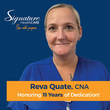 We're honoring Reva Quate, CNA, for 11 years of dedication! Thank you for  everything you do!