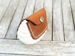 1 Porte Monnaie En Cuir Veritable Marron Et Coton Vieux Rose Etsy Free Style Crochet Sunglasses Case Leather