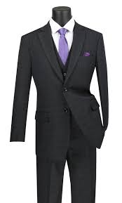 Color is easy to select, as you may look for a mid grey tone that nearly fits between a charcoal and a cement color. Olympia Collection Glen Plaid Regular Fit Suit 3 Piece Black Men S Fashion