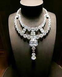 Very Gorgeous Multi Shape 450 00ct Clear Cubic Zirconia Unique Wedding Necklace Ebay In 2021 Diamond Jewelry Necklace Diamond Necklace Set Diamond