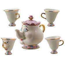 Disney Beauty And The Beast Mrs Potts Tea Set 5 Pc Disney Store Disney Beauty And The Beast Tea Set Beauty And The Beast