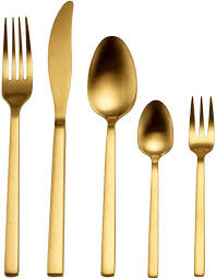 Besteck set essbesteck steak messer gabel esslöffel teelöffel aus edelstahl hochwertige,mehrzweckgebrauch für haus, küche, restaurant besteck sets bunt. Guido Maria Kretschmer Home Living Besteck Set Golden Look Edelstahl 18 10 Pvd Gold Mattiert Online Kaufen Otto