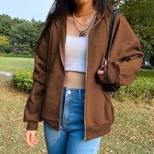 Thank you for watching my video :) here are the links to all the clothes ! Brown Y2k Aesthetic Hoodies Women Vintage Zip Up Sweatshirt Winter Jacket Clothes Pockets Long Sleeve Hooded Pullovers Hoodies Sweatshirts Aliexpress