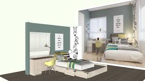 Keep your teen smiling in her space with boldly colored pieces. Modern Teenage Bedroom Habitacion Moderna Adolescente 3d Warehouse
