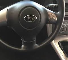 Place your foot on the brake and turn the wheel in the direction in which it has a little range of motion. Steering Wheel Swap Subaru Outback Forums