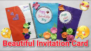 Create your own birthday invitations. Beautiful Invitation Card How To Make Birthday Card At Home Youtube