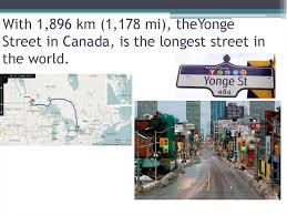 The longest street in the world. Canada Online Presentation