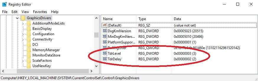 Modifying the GPU TDR delay in the Windows Registry, AI generated