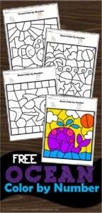 Your young artist can practice her number skills as she colors this pretty parrot. Free Winter Color By Number