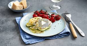 Petit Montage De Cabillaud Legumes Et Mozzarella
