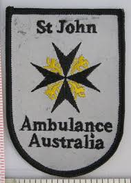 St John Ambulance Australia Sew On Patch Ems Sew On Patch Paramedic Patch Embroidered Applique Patch Sew On Patches Ems Patch Applique Patch