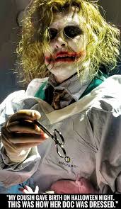 Awesome Doctor Who Dressed Up As The Joker Delivered A Baby On Halloween A Doctor Who Dressed Up As The Heath Ledger Vers Doctor Who Dress Walmart Funny Joker