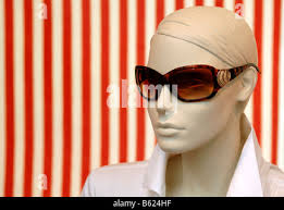 Nahaufnahme der weibliche Schaufensterpuppe Köpfe Hijab Stockfotografie