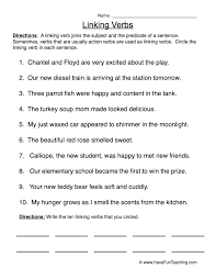 Learn and practice these parts of speech with this interactive activity. Locating Linking Verbs Worksheet Have Fun Teaching