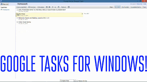 Microsoft todo, task, tasks, task manager, productivity tool, todo list, google tasks, google keep, google workspace marketplace app, task management we have used google tasks for about 6 months now and it works well on the basic level to help us manage all of the projects related for each. Google Tasks For Windows Free Youtube