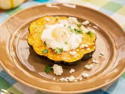 Egg Baked In Acorn Squash Recipe Acorn Squash Recipes Food Network Recipes Acorn Squash