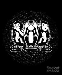 See more ideas about monkey wallpaper, wallpaper, monkey. Three Wise Monkey Speak See Hear No Evil Digital Art By Thomas Larch