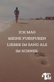 Visual Statements Ich Mg Meine Fußspuren Lieber Im Sand Als Im