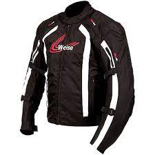 Weise Corsa Textile Motorcycle Jacket Black White