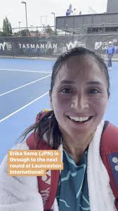 🎾 MOVING ON UP 🎾Japan's Erika Sema advances to the 2nd round of the  Women's Singles Main Draw at the #LauncestonInternational!  #ITFWorldTennisTour #ProTour