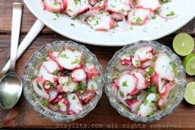 Octopus Ceviche Ceviche De Pulpo Recipe Ceviche Recipe Octopus Ceviche Recipe Ceviche