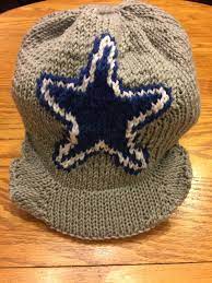 Dallas Cowboys Logo Cap Beanie Hat Pattern Cap With Bill Etsy Beanie Hat Pattern Hat Pattern Superwash Yarn