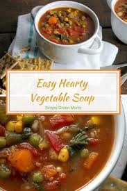 Easy Healthy Thick And Hearty Vegetable Soup Recipe Vegetablesoup Soup Souprecipes Vegeta Hearty Vegetable Soup Vegetable Soup Recipes Healthy Soup Recipes