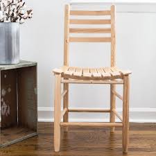 Vintage antique youth childs doll dolly wooden slat folding chair chairs (2). Mission Style Solid Ash Wood Ladder Back Dining Chair With Slat Seat