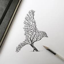 1000 Ideas About Tree Bird Tattoo On Pinterest Bird Tattoos Pen Illustration Bird Drawings Bird Sketch