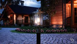 Uql1010 Mid Century Modern Modern Outdoor Post Light 19 5 H X 10 5 W