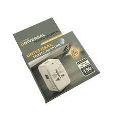UNBRAND UNIVERSAL TRAVEL ADAPTER - 2 USB+5VDC 