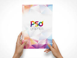 Download A4 Flyer Front Cover In Hand Psd Mockup Psd Mockups PSD Mockup Templates