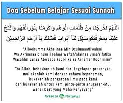 Doa Sebelum Belajar Bacaan Arab Latin Arti Dan Manfaatnya
