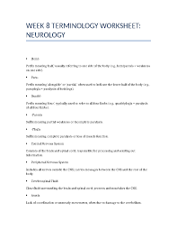 Image result for Neurology Worksheets