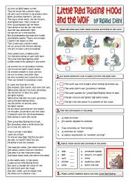 Wolf little red riding hood story. The Little Red Riding Hood And The Wolf English Esl Worksheets For Distance Learning And Physical Classrooms